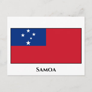 Samoa-Flagge Postkarte