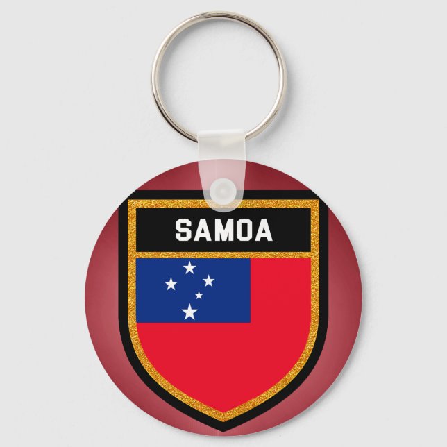 Samoa-Flagge Schlüsselanhänger (Vorderseite)