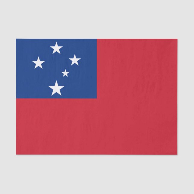 Samoa-Flagge Seidenpapier (Vorderseite)
