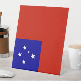 Samoa-Flagge Sockelschild