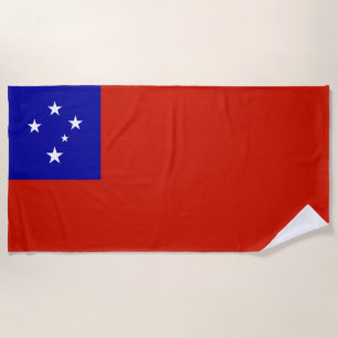 Samoa-Flagge Strandtuch