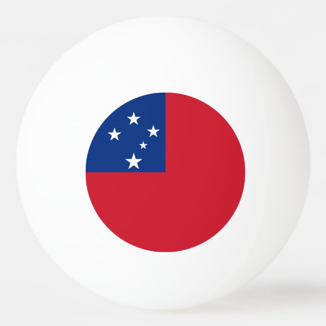 Samoa-Flagge Tischtennisball (Vorderseite)