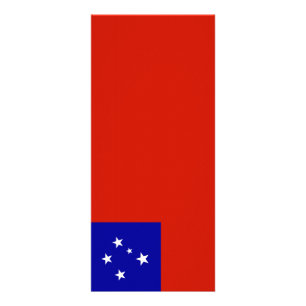 Samoa-Flagge Werbekarte