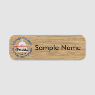 SAMOA Holz-Logo-Namensschild Namensschild