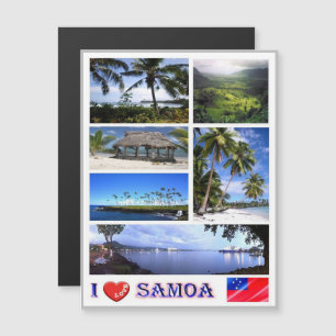 Samoa - I Liebe - Magnetkarte