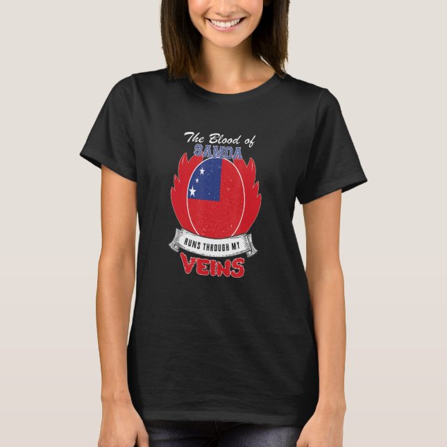 Samoa in meinen Adern T-Shirt (Vorderseite)