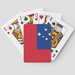 Samoa-Inseln Flagge Spielkarten