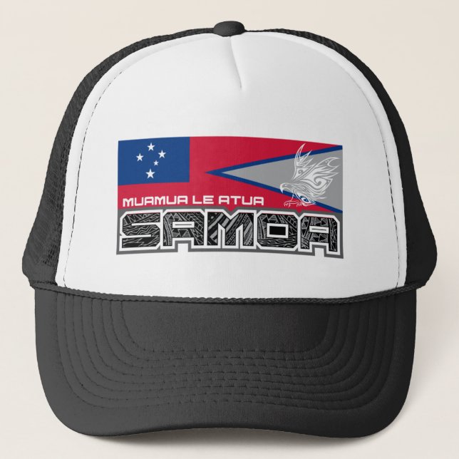 Samoa-Inseln Muamua Le Atua - American- Truckerkappe (Vorderseite)