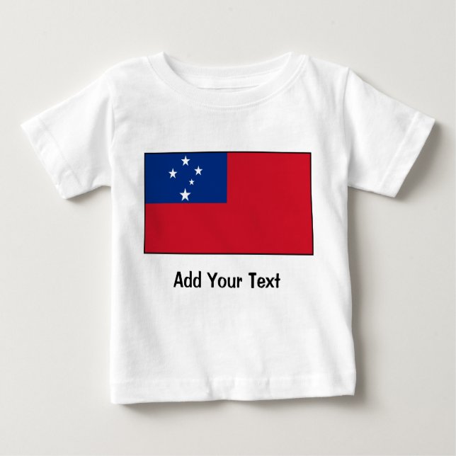Samoa-Inseln - samoaische Flagge Baby T-shirt (Vorderseite)