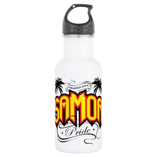 Samoa-Inseln Stolz Trinkflasche (Vorderseite)