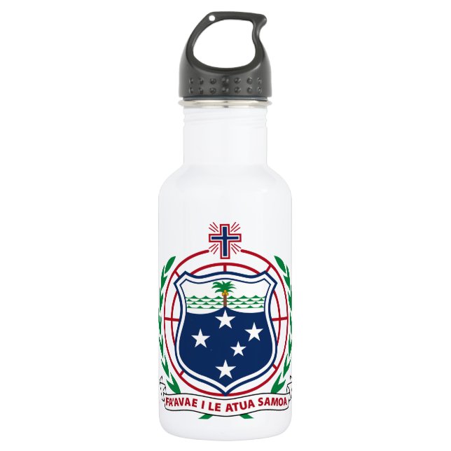 Samoa-Inseln Wappen Trinkflasche (Vorderseite)