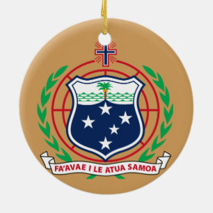 Samoa-Inseln Weihnachtsverzierung Keramik Ornament