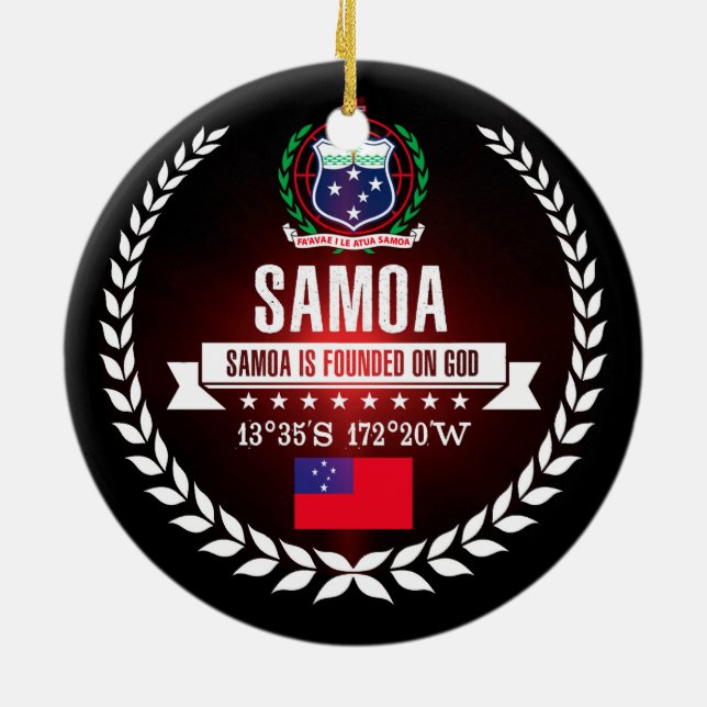 Samoa Keramik Ornament (Hinten)