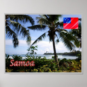 Samoa - Küste - Panorama - Poster