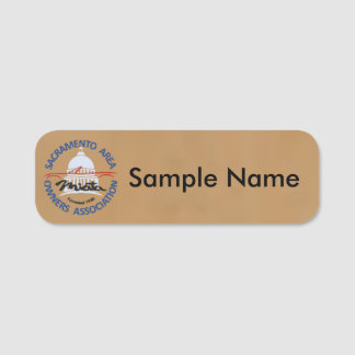 SAMOA Logo Name Tag (brown) Namensschild