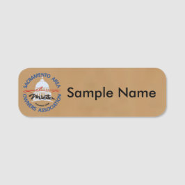 SAMOA Logo Namensschild (braun)
