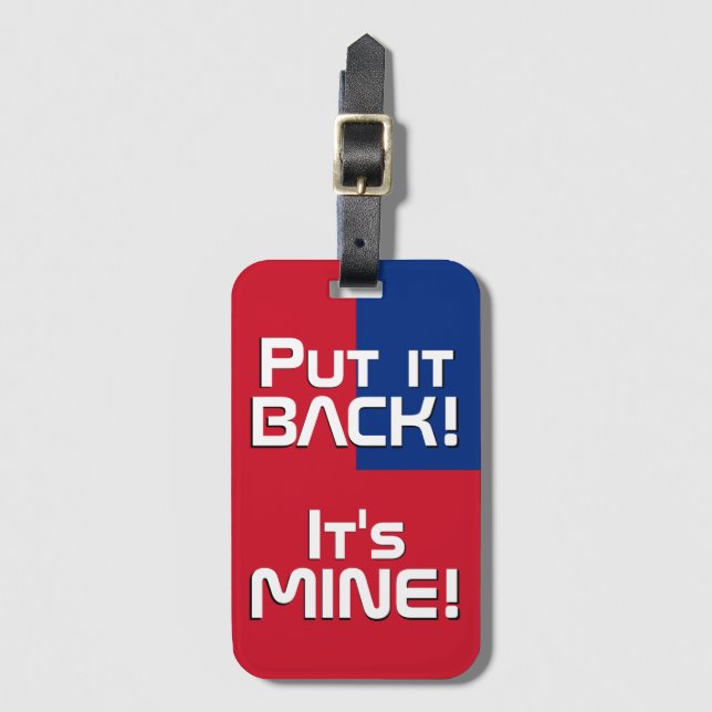 Samoa National Flag Funny Patriotic Gepäckanhänger (Vorderseite Vertikal)