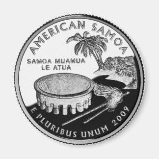 Samoa Quarter Kühlschrankmagnet Magnet