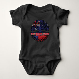 Samoa Samoan Australian Australia Tree Roots Flag Baby Strampler