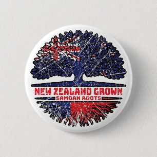 Samoa Samoan New Zealander New Zealand Treots Button