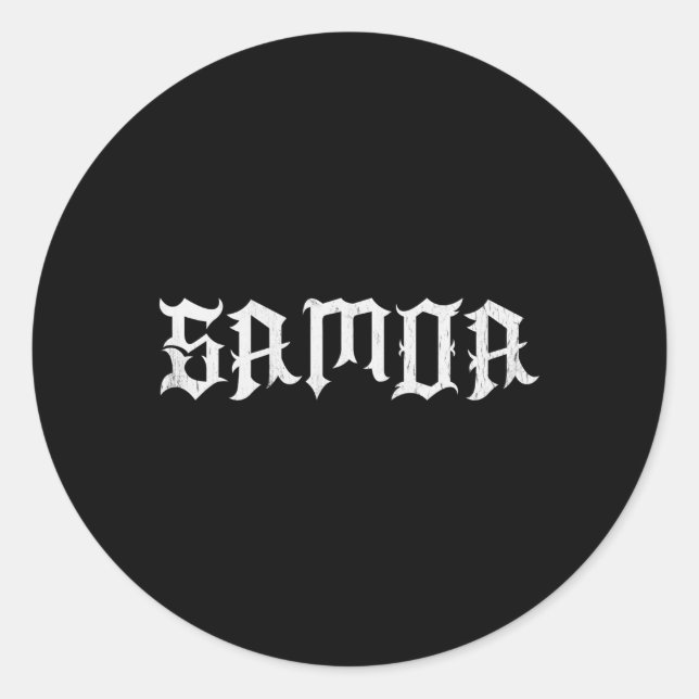 Samoa Samoan Pride Polynesien Runder Aufkleber (Vorderseite)