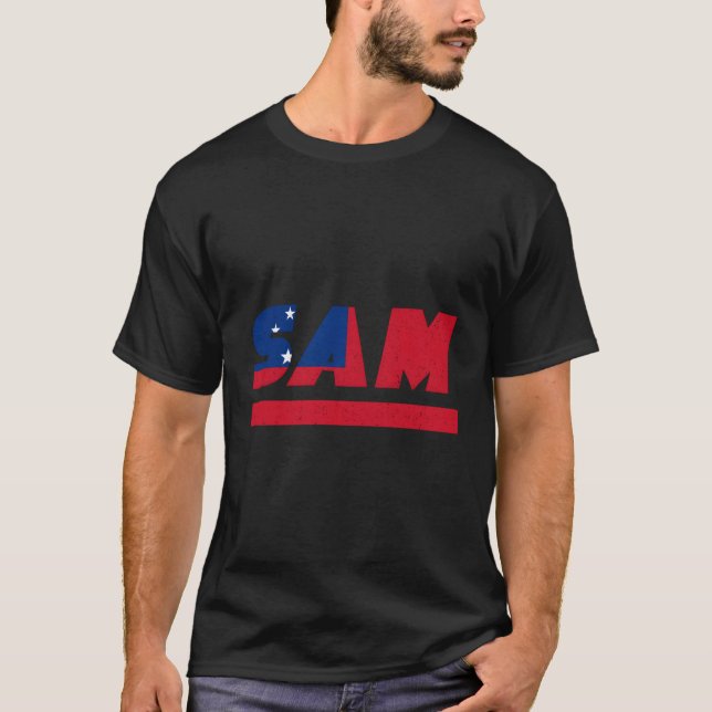 Samoa Samoas mit Fahne T-Shirt (Vorderseite)