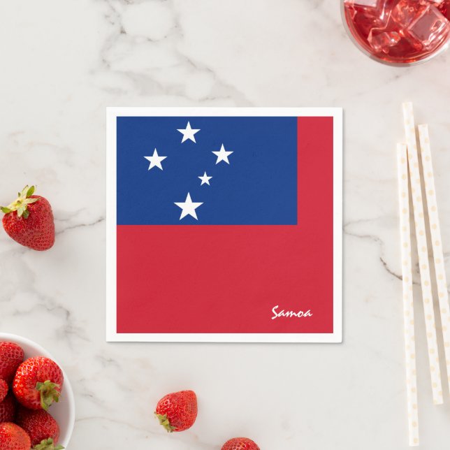 Samoa und Samoa Flag Party Fashion / Sportfans Serviette (Beispiel)
