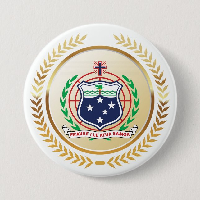 Samoa-Wappen Button (Vorderseite)
