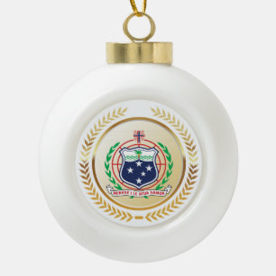 Samoa-Wappen Keramik Kugel-Ornament