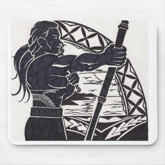 Samoaische Entwurfs-Mausunterlage Mousepad (Vorne)