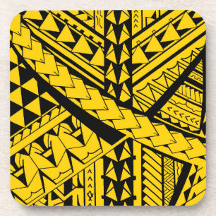 Samoaische/polynesische Stammes- Formen und Getränkeuntersetzer