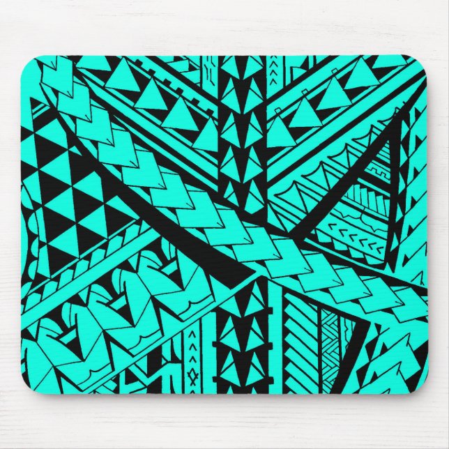 Samoaische/polynesische Stammes- Formen und Mousepad (Vorne)