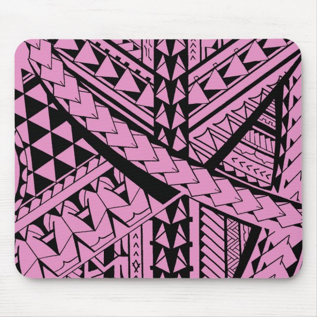 Samoaische/polynesische Stammes- Formen und Mousepad (Vorne)