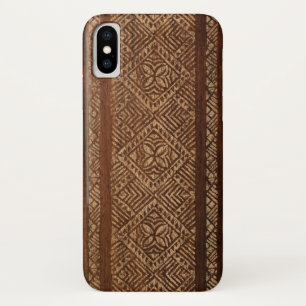 Samoaischer Tapa-hawaiisches Imitat-Holz-Surfbrett Case-Mate iPhone Hülle