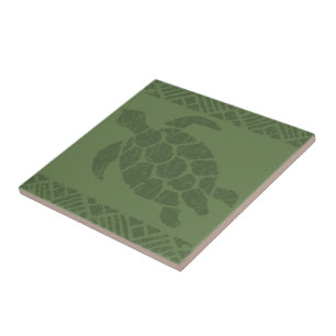 Samoaischer Tapa-polynesische Schildkröte-Fliese Fliese