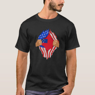 Samoan Blood im Inneren Samoa Flag Geschenk T-Shirt