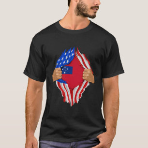 Samoan Blood Inside Me Samoa Flag Geschenk T-Shirt