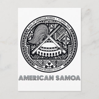 Samoan Emblem Postkarte