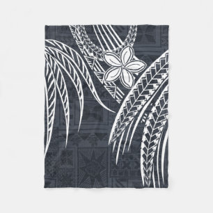 Samoan - Hawaiisch - Polynesische Alte Tapa-Design Fleecedecke