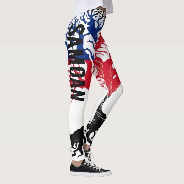 SAMOAN ROOTS Blk Leggings (Rechts)