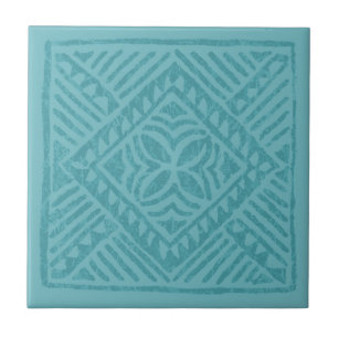 Samoan Tapa Polynesische Diamant Fliesen Untersetz