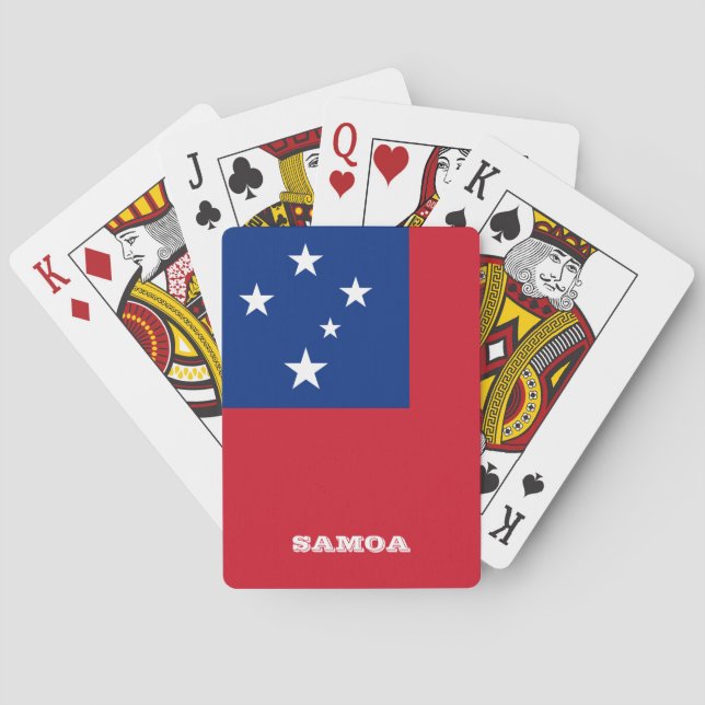 Samoanische Flaggenspiele, Samoa Spielkarten (Rückseite)