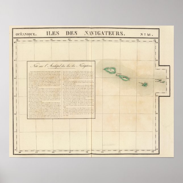 Samoanische Inseln Ozeanien Nr. 41 Poster (Vorne)