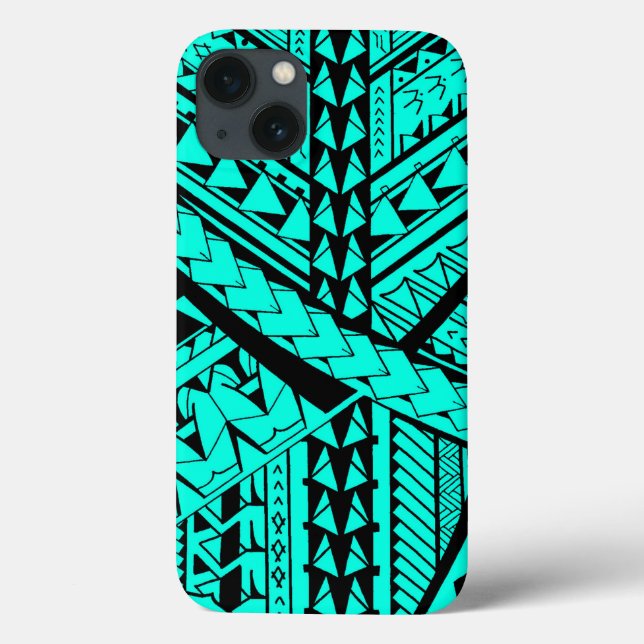 samoanische/polynesische Stammesformen und -symbol Case-Mate iPhone Hülle (Rückseite)