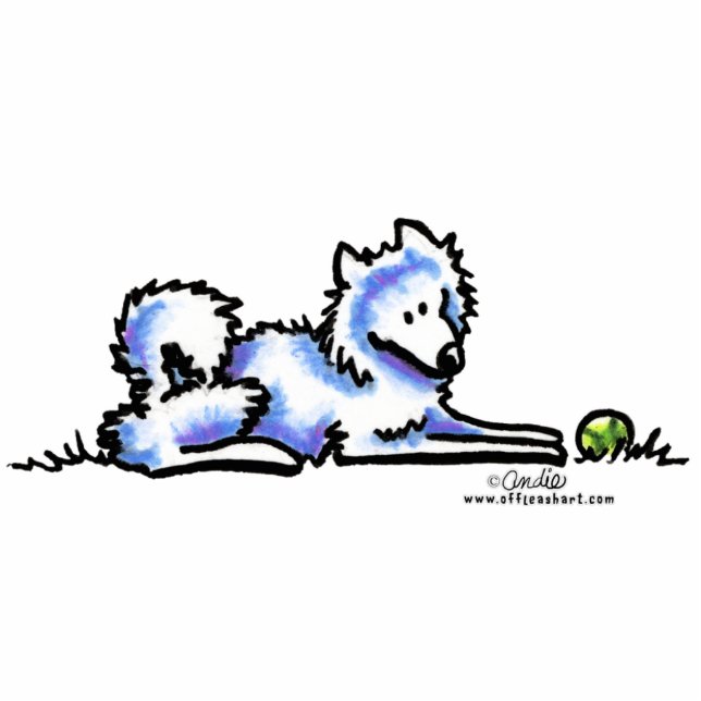 Samoed Time Out Fotoskulptur Magnet (Vorne)