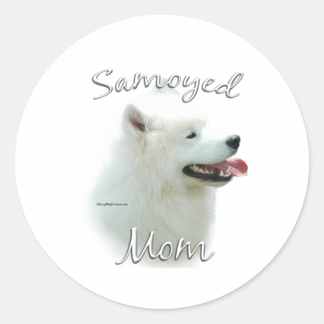 Samoidale Mama 2 Runder Aufkleber (Vorderseite)