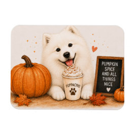Samojed Kürbisgewürz Magnet