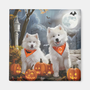Samojede Halloween Gruselig Magnet