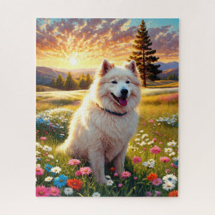 Samojede Hund   Puzzle