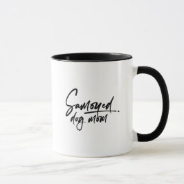 Samojede-Hundemutter Elegant, Chic, Minimalistisch Tasse
